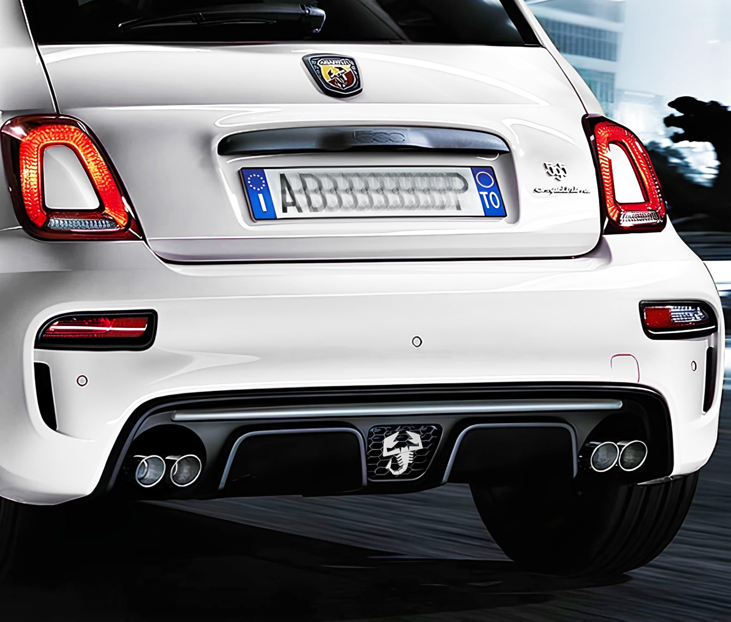 Scorpion Logo Accessory for Abarth 500/595/695, Rear Diffuser